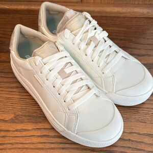 Dr Scholl’s White Leather Woman’s Sneakers